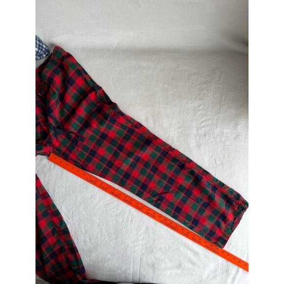 J Crew Factory Red Green Tartan Plaid Pajama Pants Large Christmas Holiday PJs - Picture 7 of 10